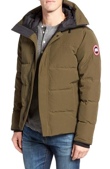 Men's Canada Goose 'macmillan' Slim Fit Hooded Parka - Green