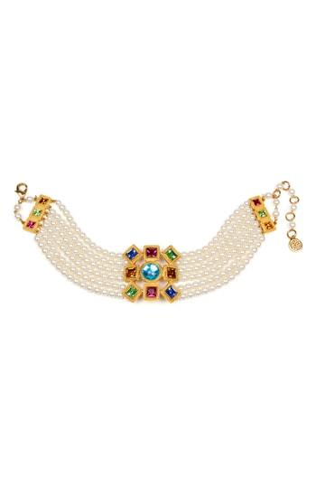 Women's Ben-amun Multicolor Crystal & Imitation Pearl Choker