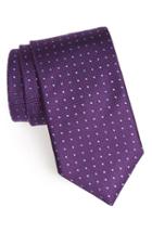 Men's Eton Dot Silk Tie, Size - Purple