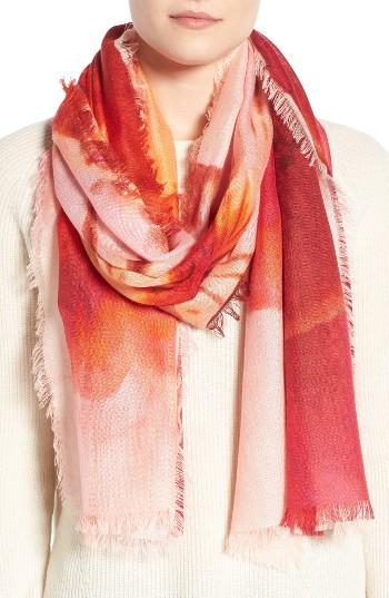 Women's Nordstrom Solar Floral Cashmere & Silk Scarf