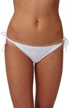 Women's Topshop Slinky Side Tie Bikini Bottoms Us (fits Like 0) - White