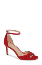 Women's Nordstrom Signature Lia Ankle Strap Sandal Us / 39eu - Red
