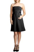 Women's Maternal America Strapless Maternity Dress - Black