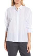 Women's Nordstrom Collection Cotton Stripe Shirt