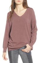 Women's Dreamers By Debut Exposed Seam Sweater - Burgundy