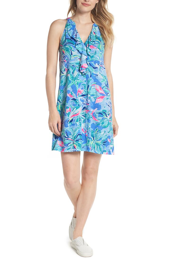 Women's Lilly Pulitzer Shay Ruffle Halter Dress