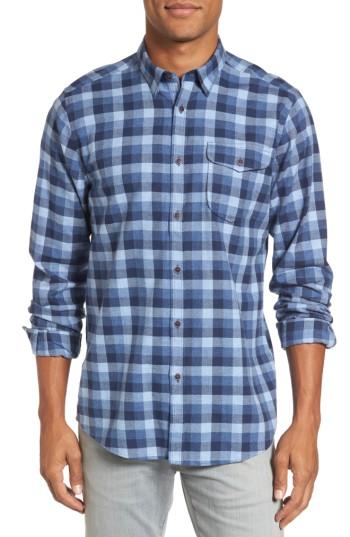 Men's Barbour Grill Regular Fit Check Sport Shirt - Blue