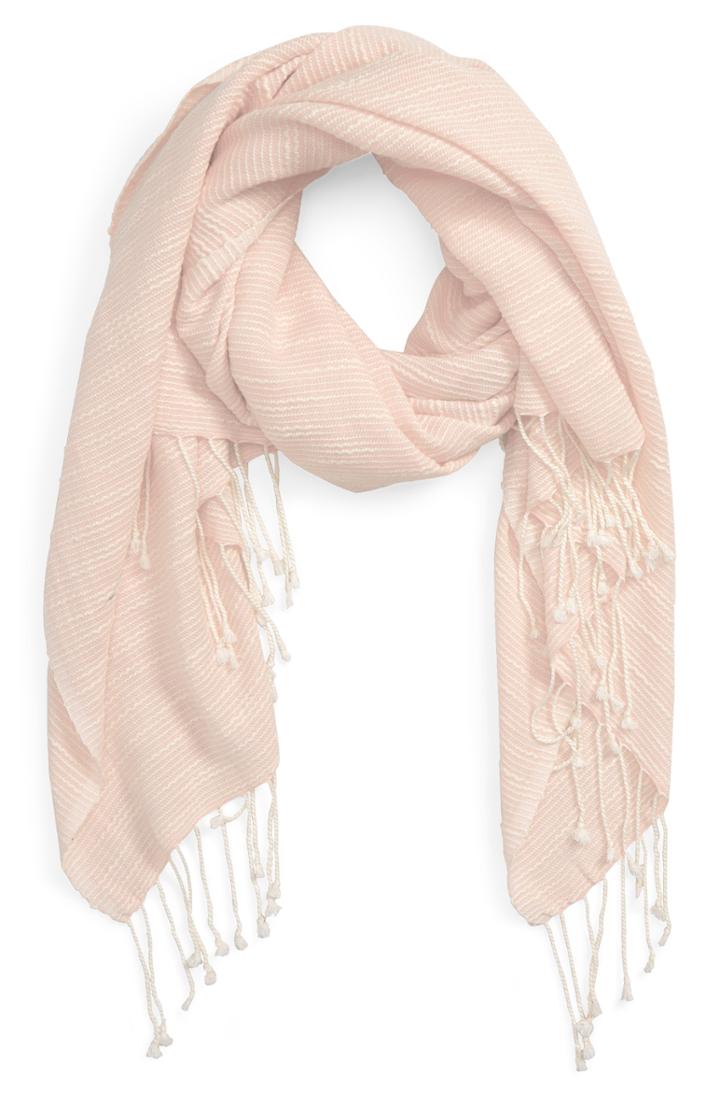 Women's Treasure & Bond Fringe Wrap, Size - Pink