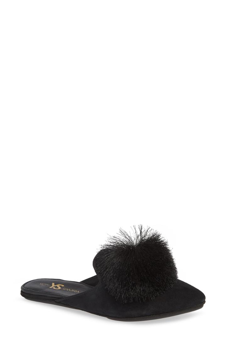 Women's Yosi Samra Vavoom Pompom Loafer Mule