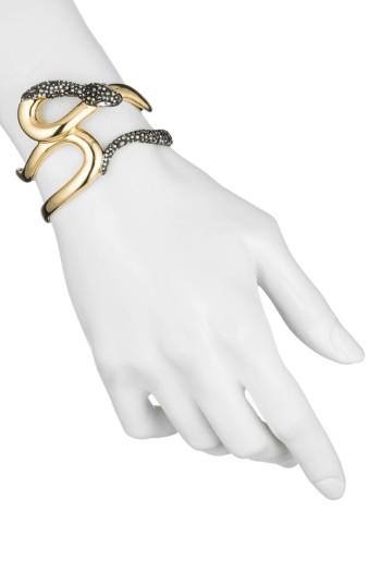 Women's Alexis Bittar Crystal Accent Snake Cuff