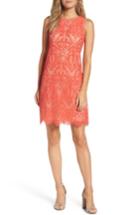 Women's Eliza J Lace Shift Dress - Coral