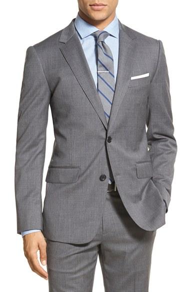 Men's Bonobos Trim Fit Solid Stretch Wool Sport Coat