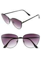 Women's Bp. Rimless Cat Eye Sunglasses - Black