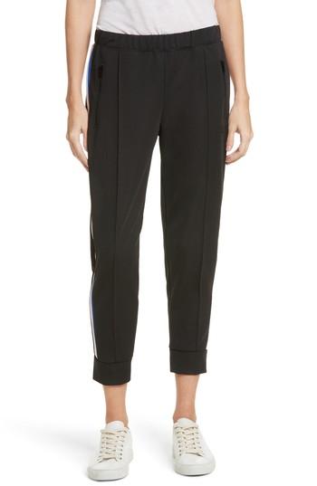 Women's Etre Cecile Rib Crop Track Pants - Black