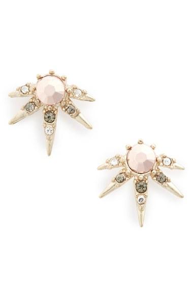 Women's Panacea Crystal Spike Earrings
