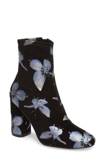 Women's Cecelia Fredda Butterfly Sock Bootie M - Black