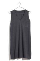 Women's Madewell V-neck Pocket Tank Dress - Black