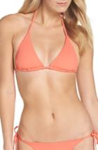 Women's Becca 'color Code' Triangle Bikini Top - Orange