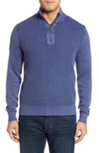 Men's Tommy Bahama 'coastal Shores' Quarter Zip Sweater, Size - Blue