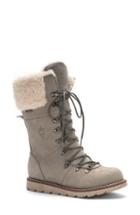 Women's Royal Canadian Yellow Knife Waterproof Snow Boot With Genuine Shearling Cuff M - Grey