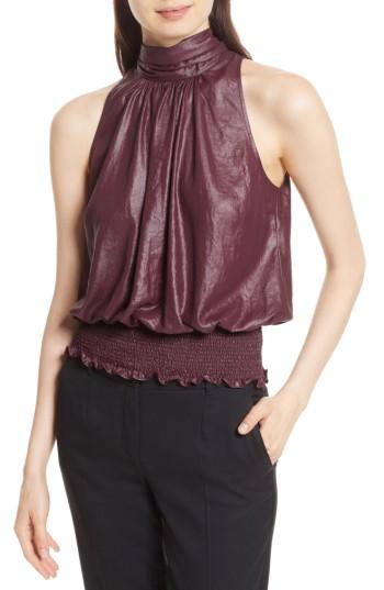 Women's Tracy Reese Smocked Blouson Top - Purple