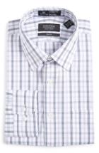 Men's Nordstrom Men's Shop Smartcare(tm) Trim Fit Plaid Dress Shirt .5 34/35 - Purple