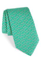 Men's Vineyard Vines Candy Cane Silk Tie, Size - Green