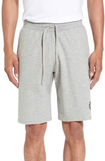 Men's Reigning Champ Logo Print Terry Sweat Shorts - Grey