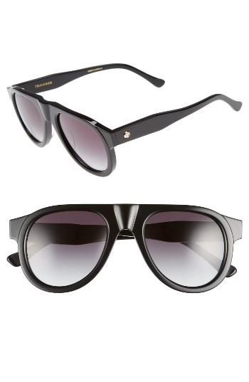 Women's Tom Wood Duke Aviator Sunglasses - Black