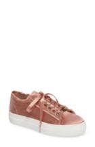 Women's Topshop Caramel Frayed Platform Sneaker .5us / 35eu - Beige