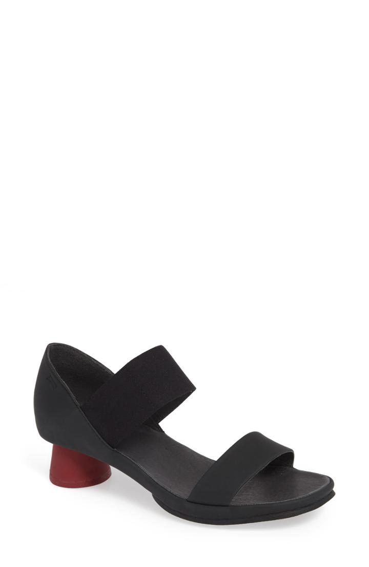 Women's Camper Alright Round Heel Sandal Us / 38eu - Black