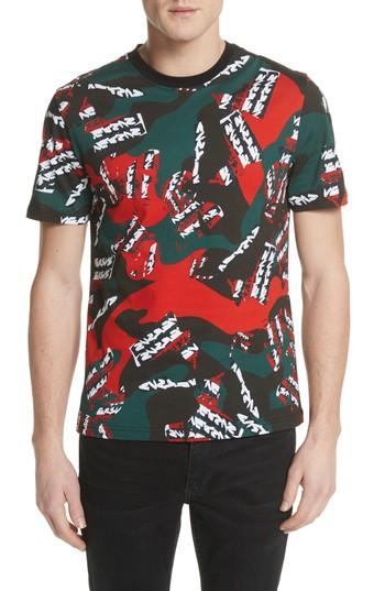 Men's Versus Versace Camo T-shirt - Red