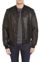 Men's Cole Haan Leather Varsity Jacket