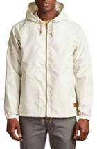 Men's Brixton Claxton Water Repellent Hooded Windbreaker - Ivory