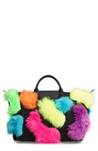 Longchamp X Jeremy Scott Faux Fur Travel Bag -