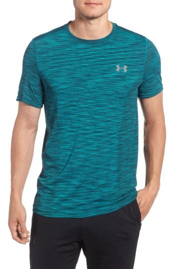 Men's Under Armour Threadborne Fit T-shirt, Size Medium - Blue