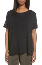Women's Eileen Fisher Silk Blend Tunic Sweater - Black