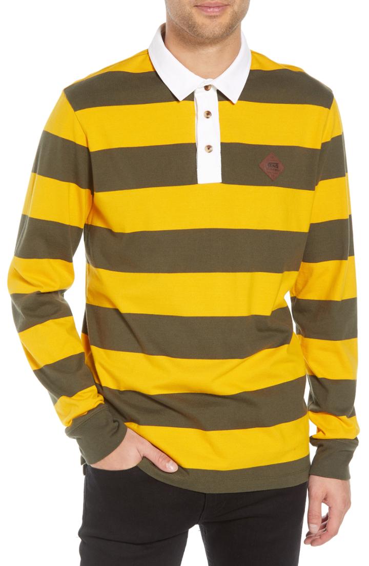 Men's Vans Rugvee Rugby Shirt, Size - Yellow