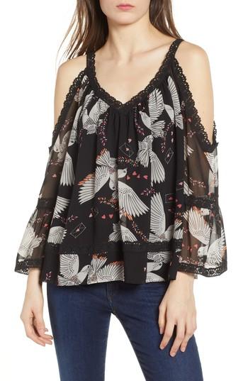 Women's Rebecca Minkoff Deneuve Cold Shoulder Top - Black