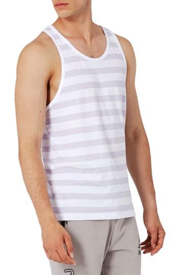 Men's Topman Stripe Tank - Purple