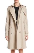 Women's Adam Lippes Embellished Button Trench Coat - Beige