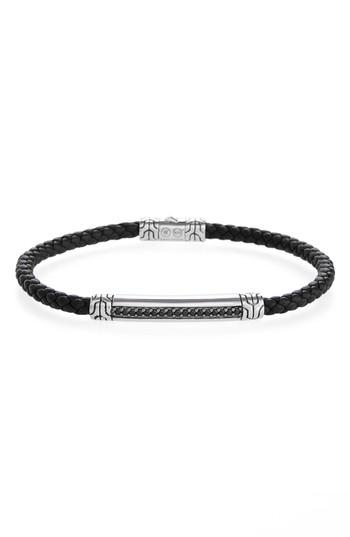 Men's John Hardy Classic Chain Leather Cord Bracelet