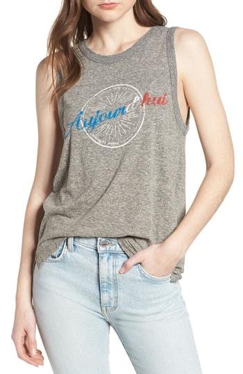 Women's Current/elliott The Easy Muscle Tank - Grey