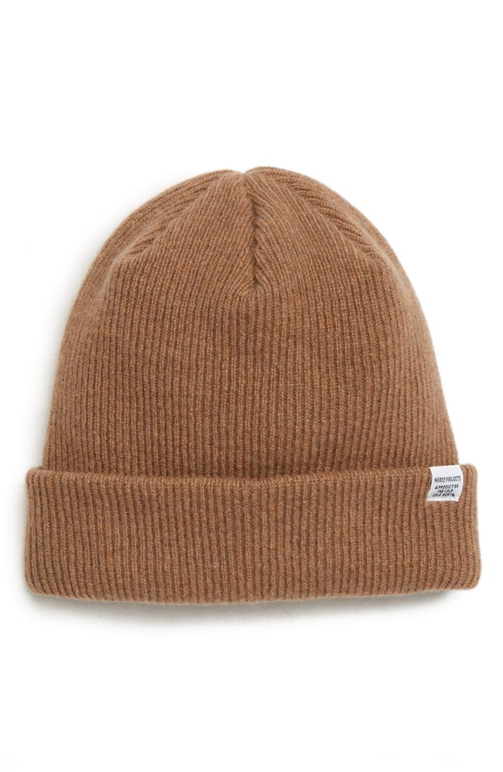 Men's Norse Project Wool Knit Cap - Beige