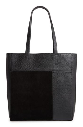 Treasure & Bond Andi Leather & Suede Tote - Black