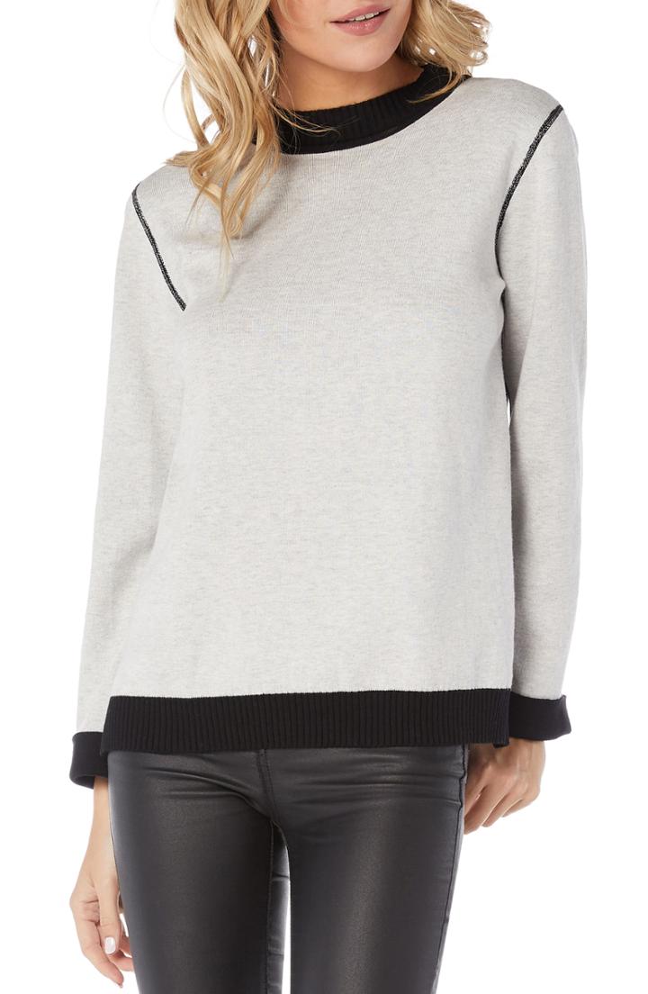 Women's 1.state Blouson Sleeve Textured Sweater - Pink