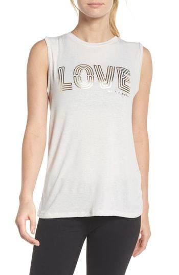 Women's Spiritual Gangster Love Chakra Tank - Beige