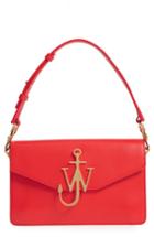 J.w.anderson Logo Leather Shoulder Bag - Red