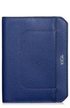 Tumi Leather Passport Cover - Blue