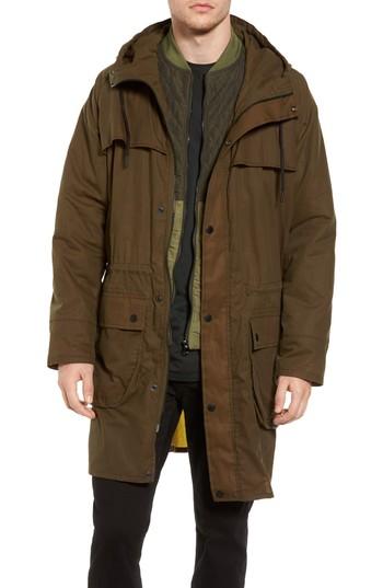 Men's Scotch & Soda Double Layer Parker - Green